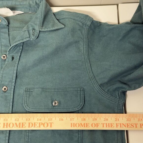 Vtg Carhartt Rugged Outdoor Wear Button Down Shirt Canvas Workwear Faded Men M - Picture 6 of 10